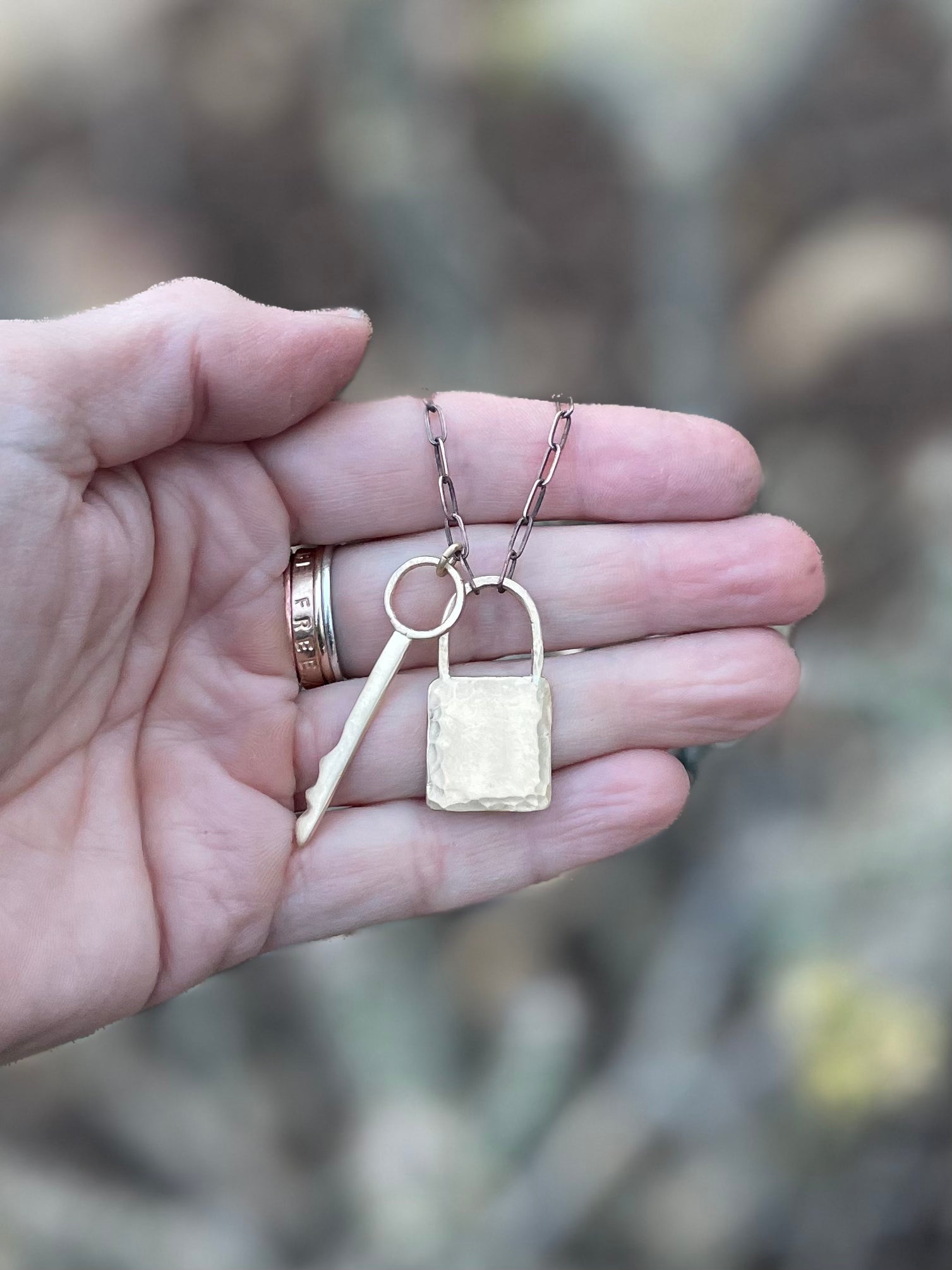 Lock and Key Necklace