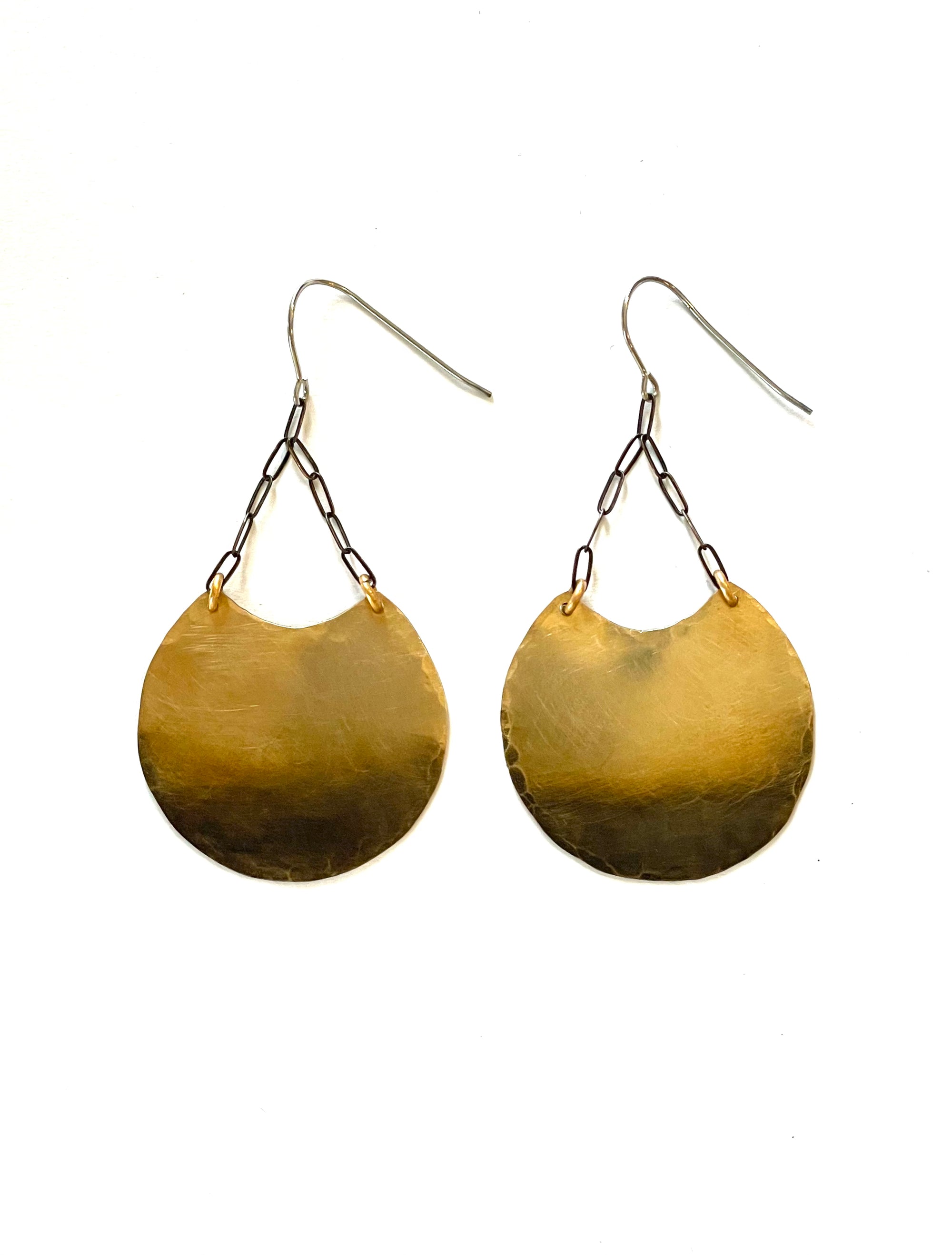 Geo Disc Earrings, Large