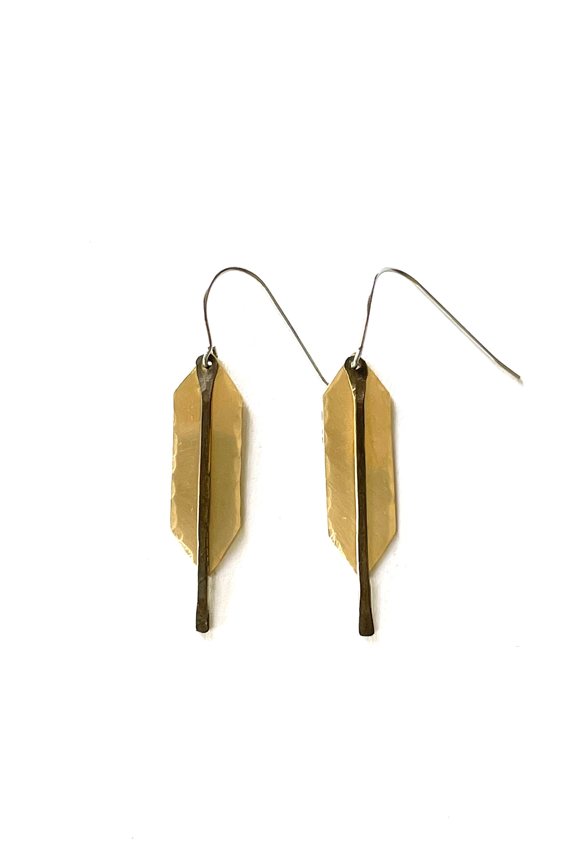 Double Point + Stick Earrings, Long