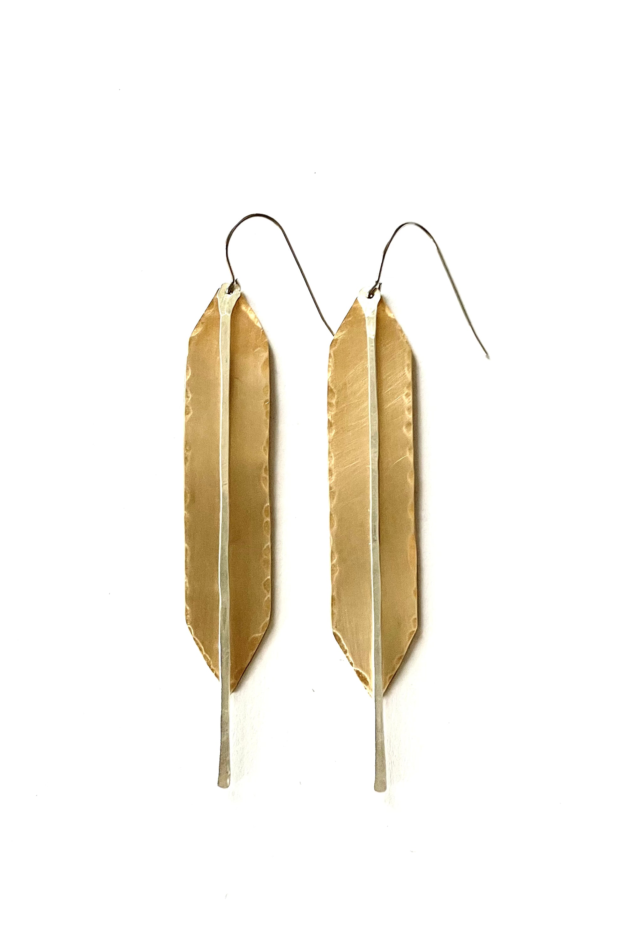 Double Point + Stick Earrings, Long