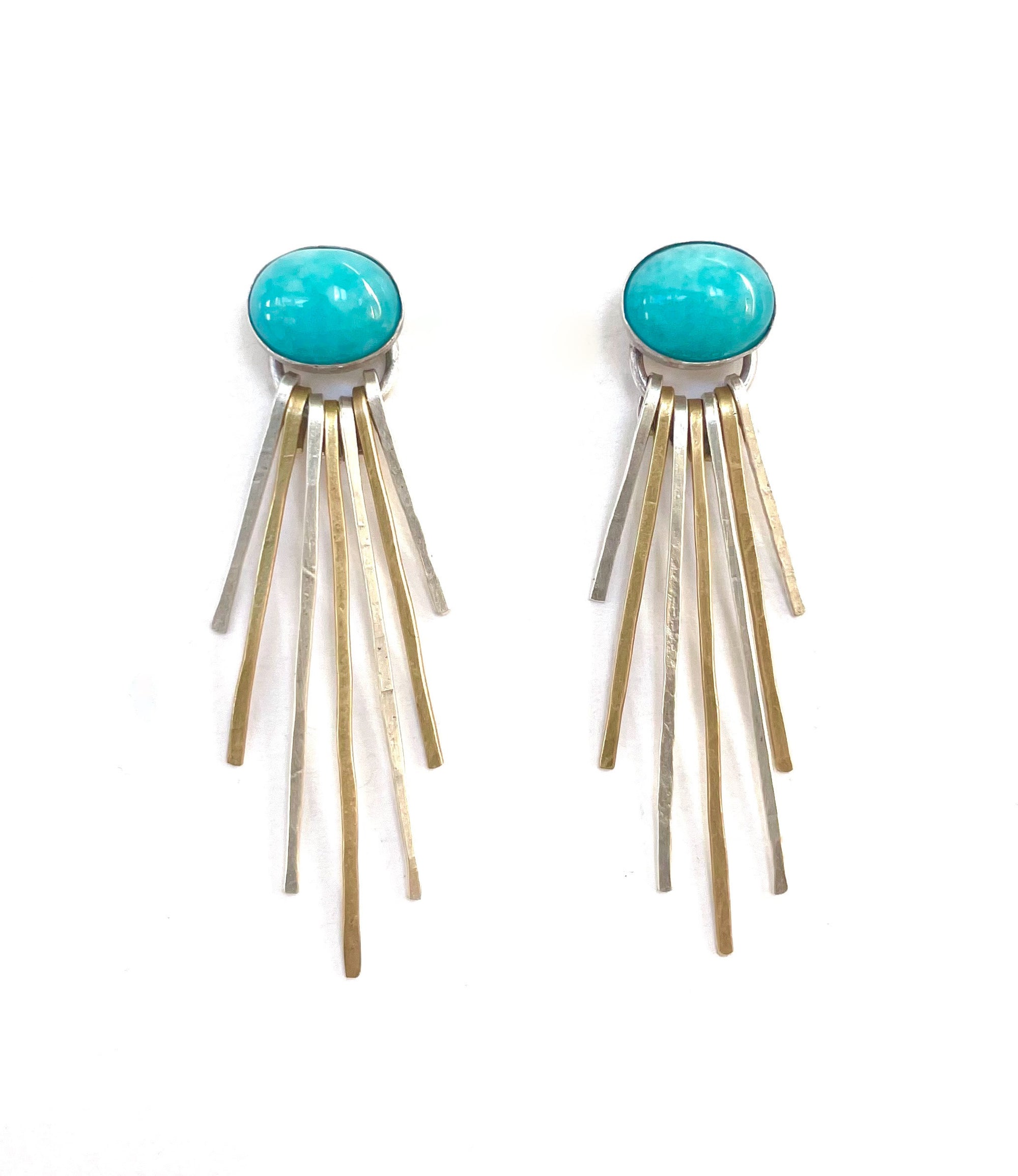 Amazonite Fringe Earrings