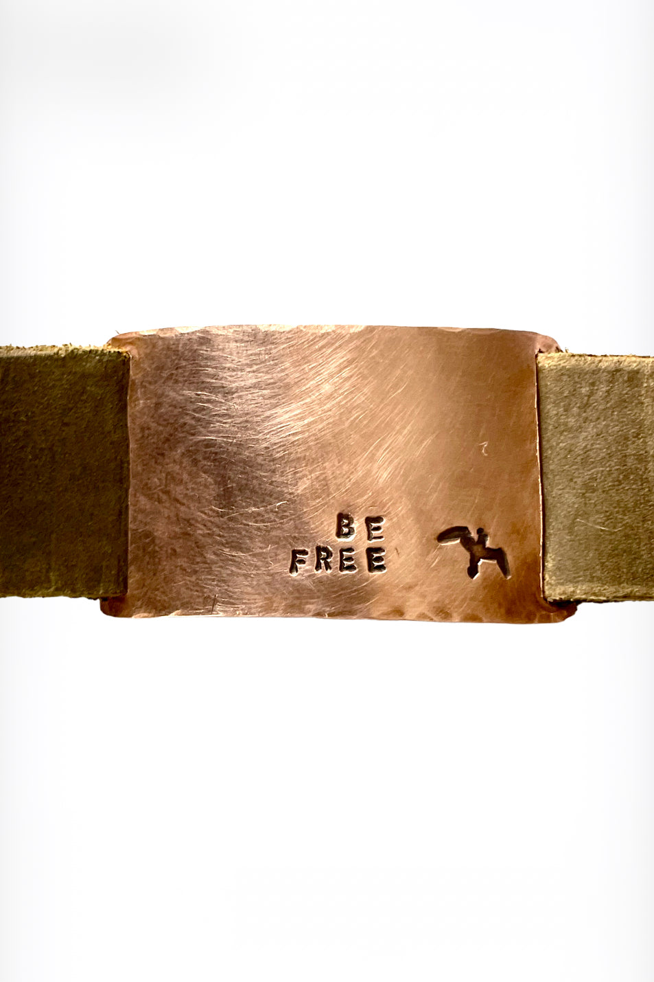 Be Free Leather Cuff, Copper