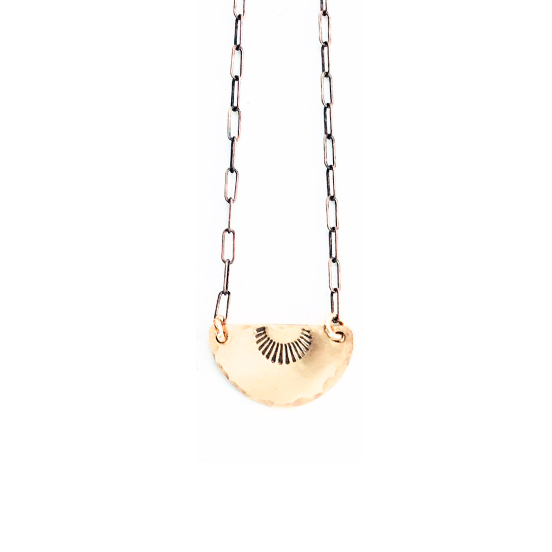 Half Moon and Crescent Necklace