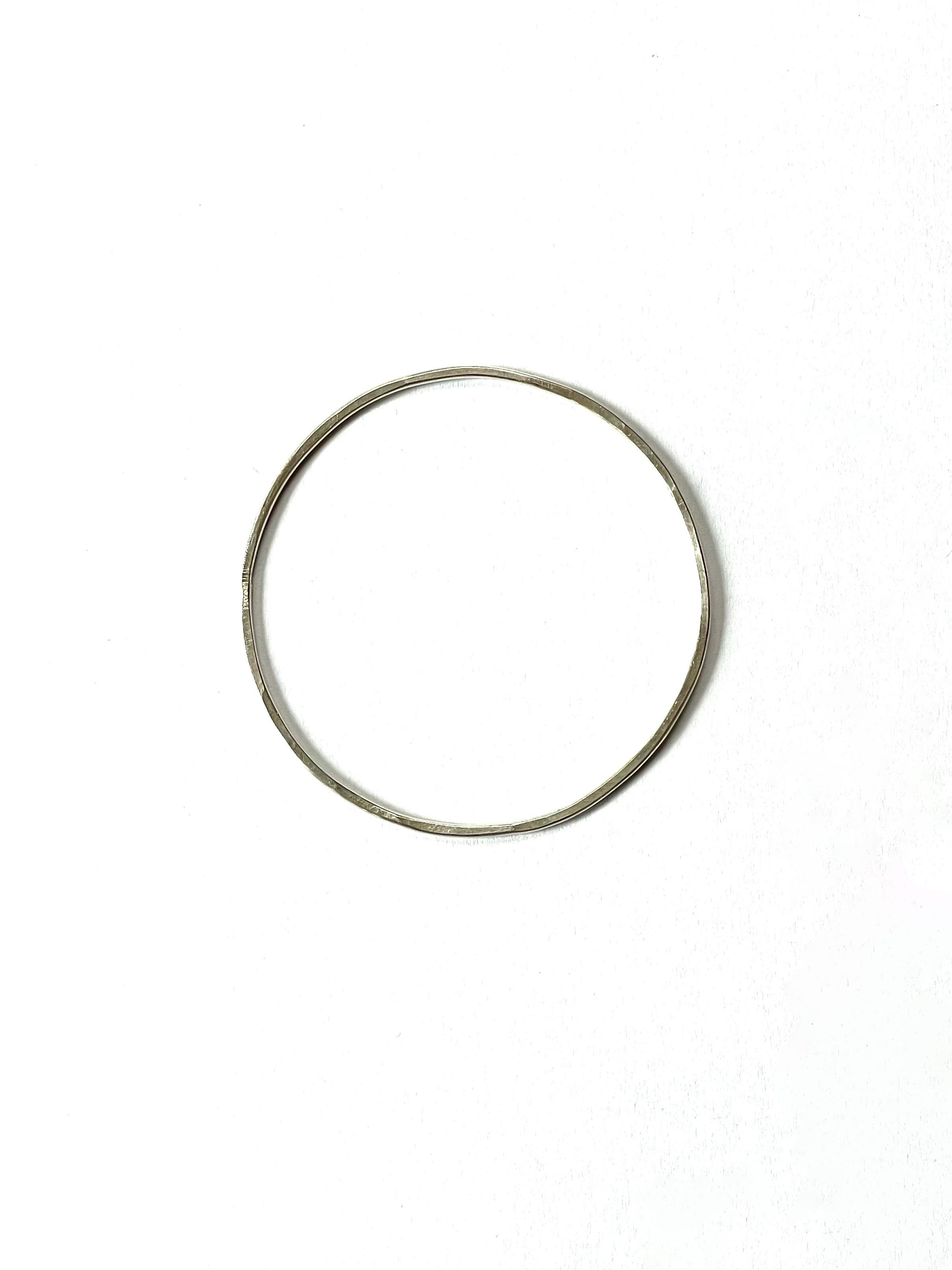 Simple Hammered Bangle Bracelet