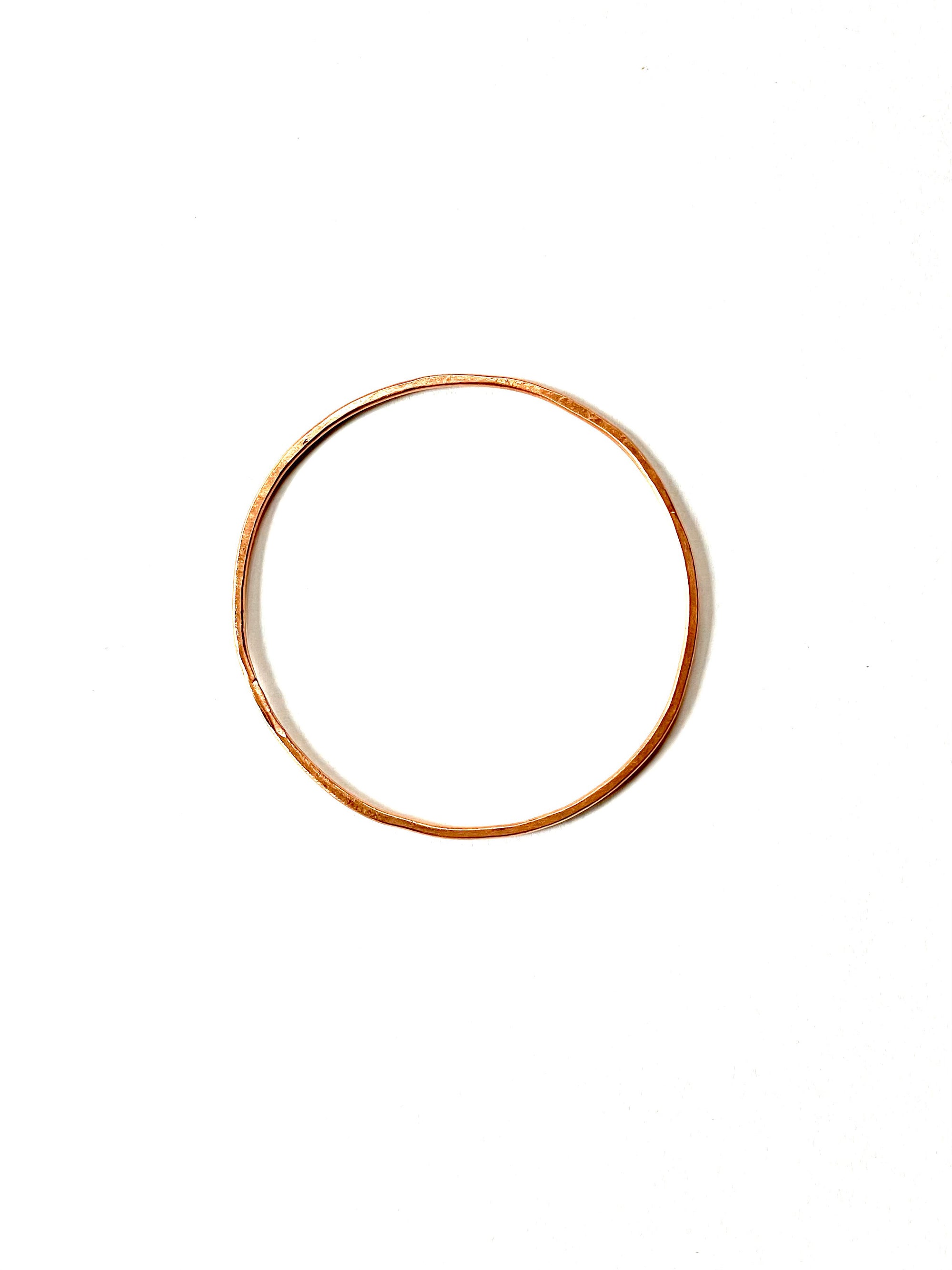 Simple Hammered Bangle Bracelet