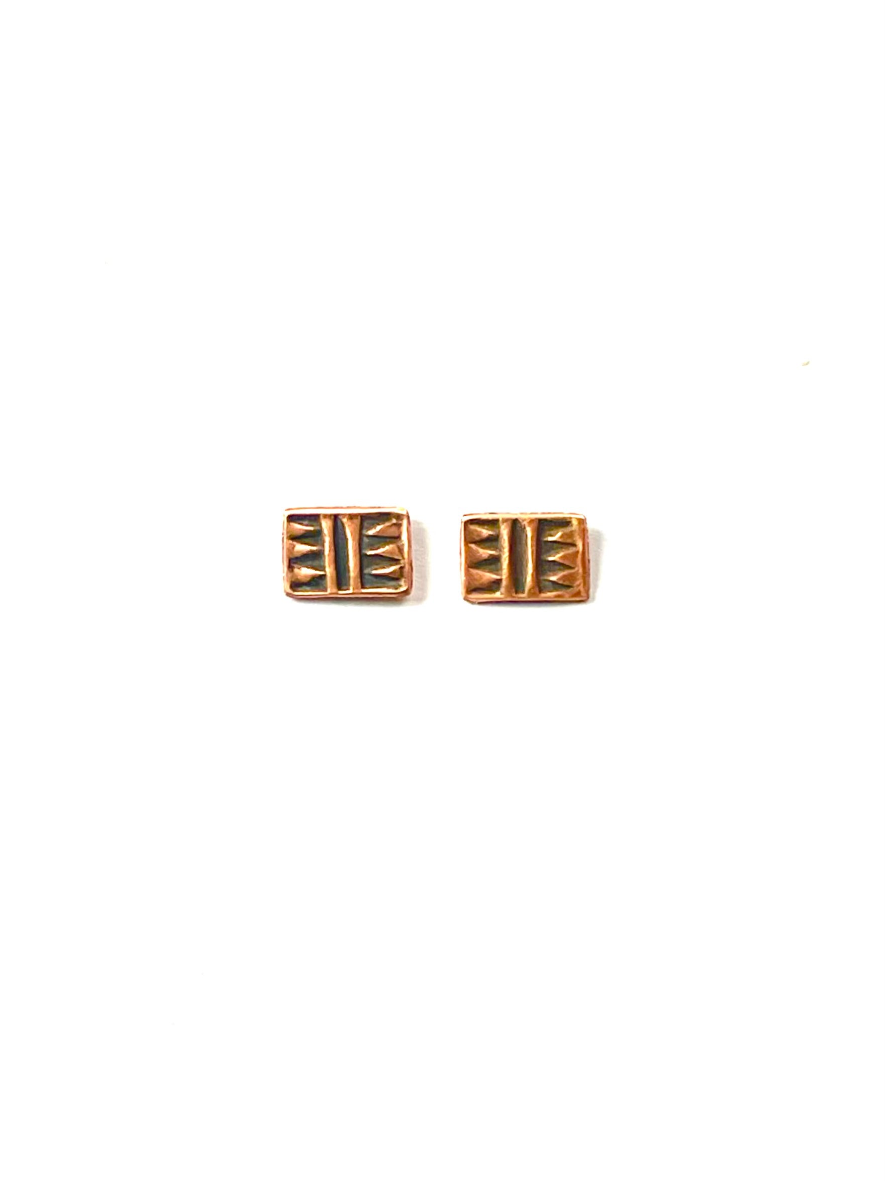 Southwest Stamped Stud Earrings