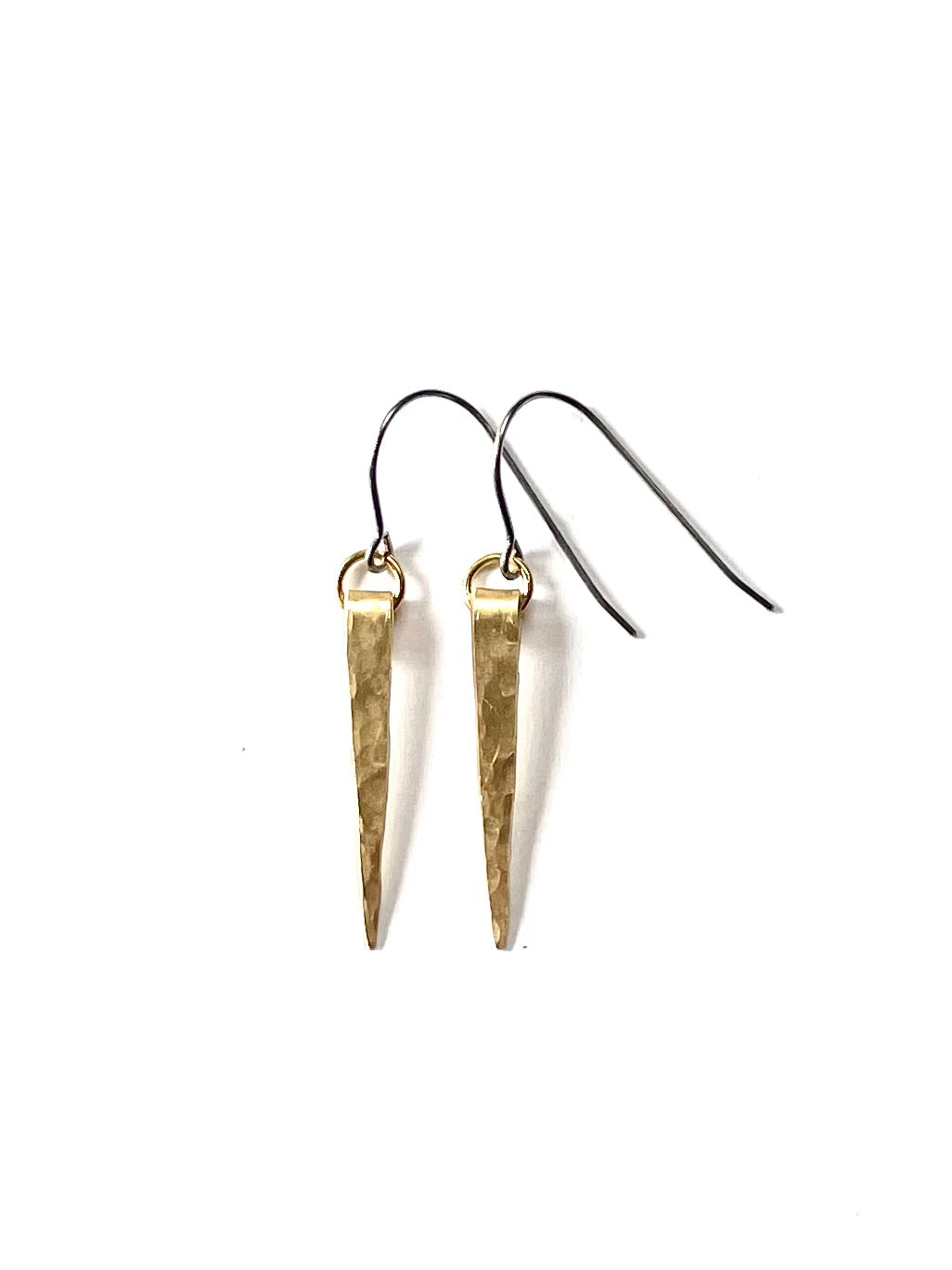 Thin Sliver + Ring Earrings