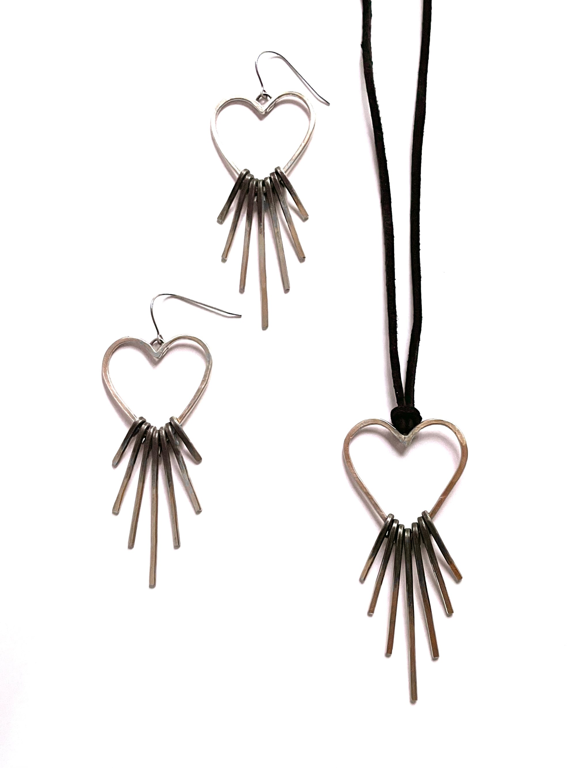 Heart Fringe Necklace