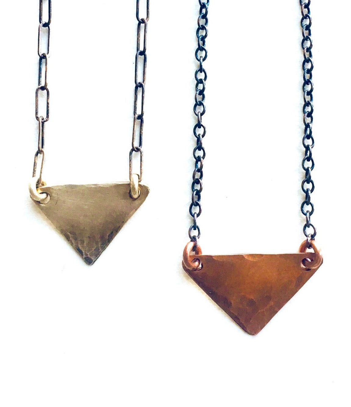 Small Wide Triangle Necklace